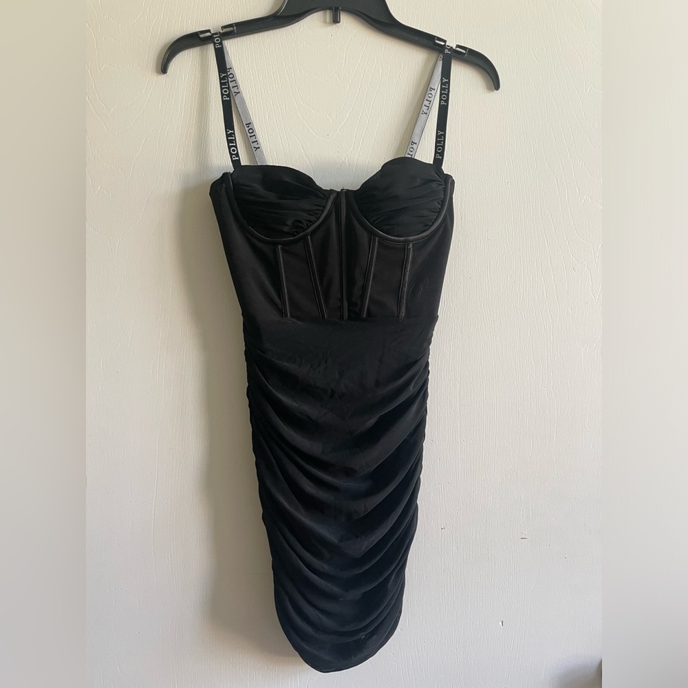 Oh Polly Corset Ruched Mini Dress